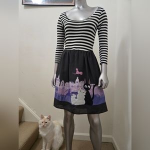 Kiki's Delivery Service xs knit and chiffon dress